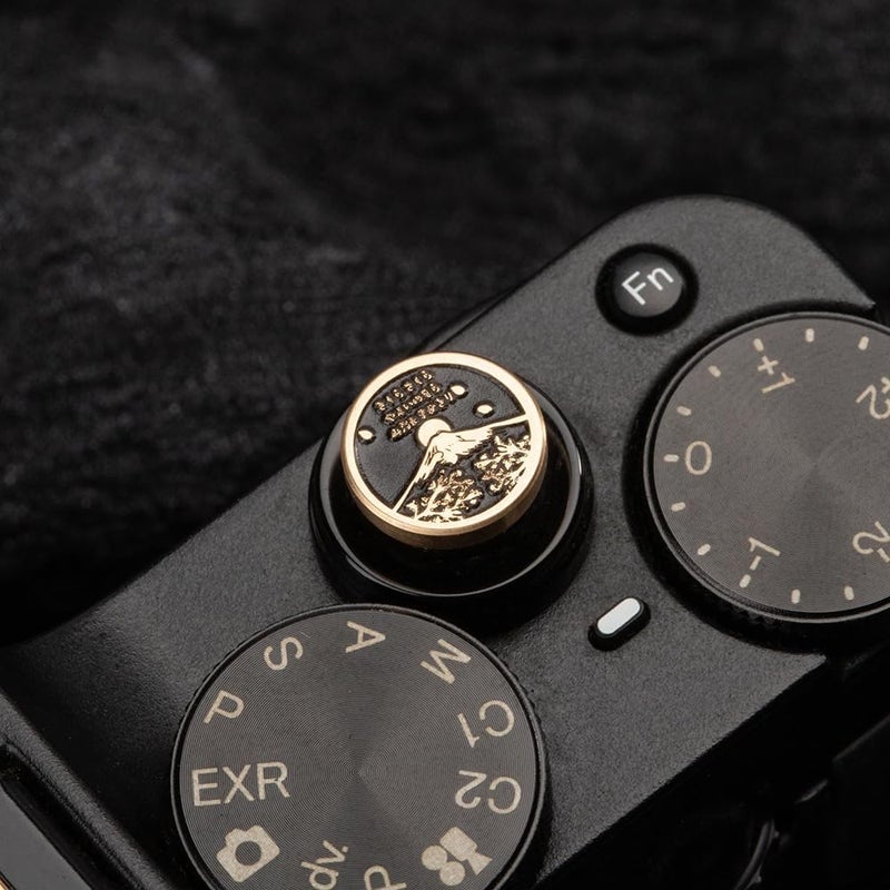 DBZZ Falling Cherry Blossoms Camera Metal Shutter Decorative Button for Fujifilm x100vi x100v xpro2 xt50 xt30 xt30ii for Nikon zf (Copper Alloy-Shutter Decorative Button) - Image 5